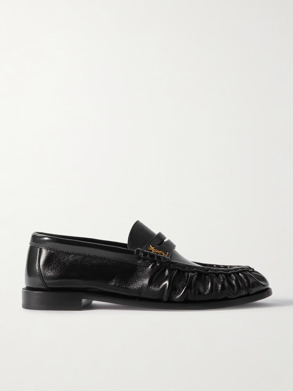 SAINT LAURENT - Le Loafer Leather Loafers - Black | NET-A-PORTER (US)