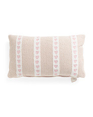14x24 Striped Hearts Pillow | Marshalls