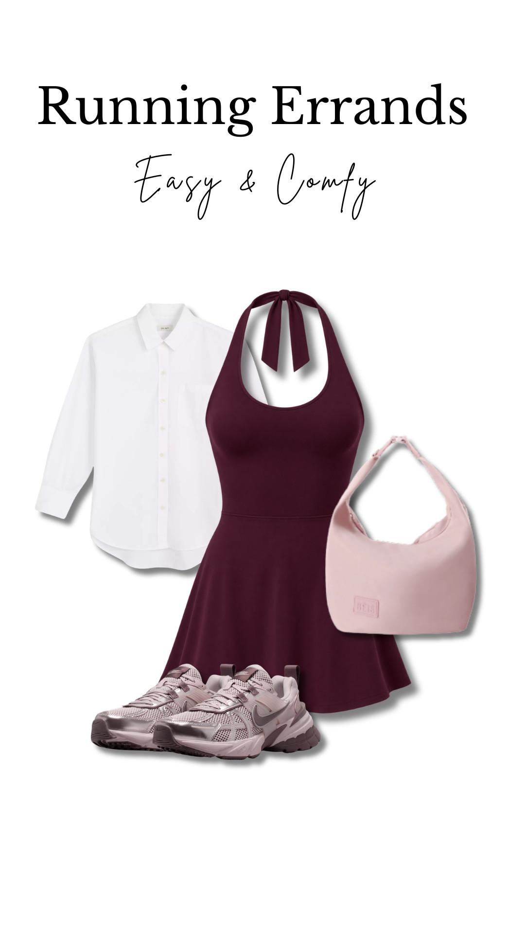 Easy running errands look 🤎 A comfy dress with sneakers and a few simple layers.

#RunningErrands #CasualOutfit #EverydayStyle #ComfyOutfit 

 #LTKootd #LTKU #LTKOver40