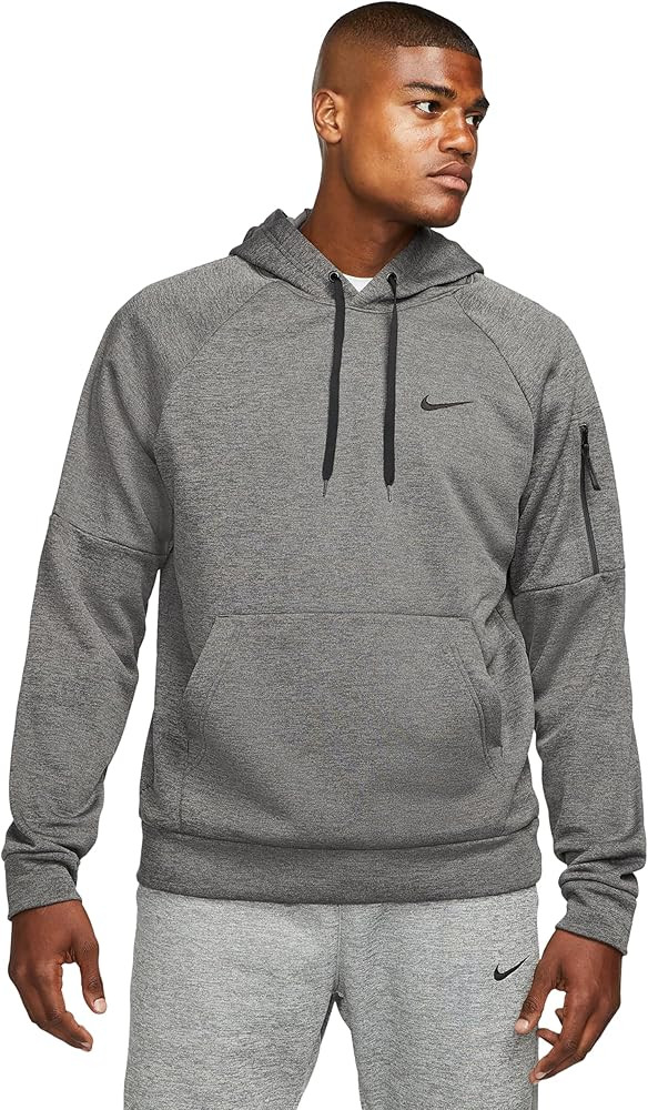 Nike Men's Therma-Fit Hooded Fitness Pullover, Charcoal Heathr/Dark Smoke Grey/Black, Medium at A... | Amazon (US)