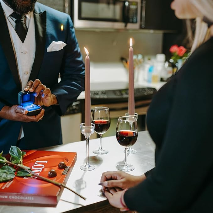 10 inch Brown Taper Candles-Set of 4 Taper Candles - Unscented Dripless and Smokeless,Tall Candle... | Amazon (CA)