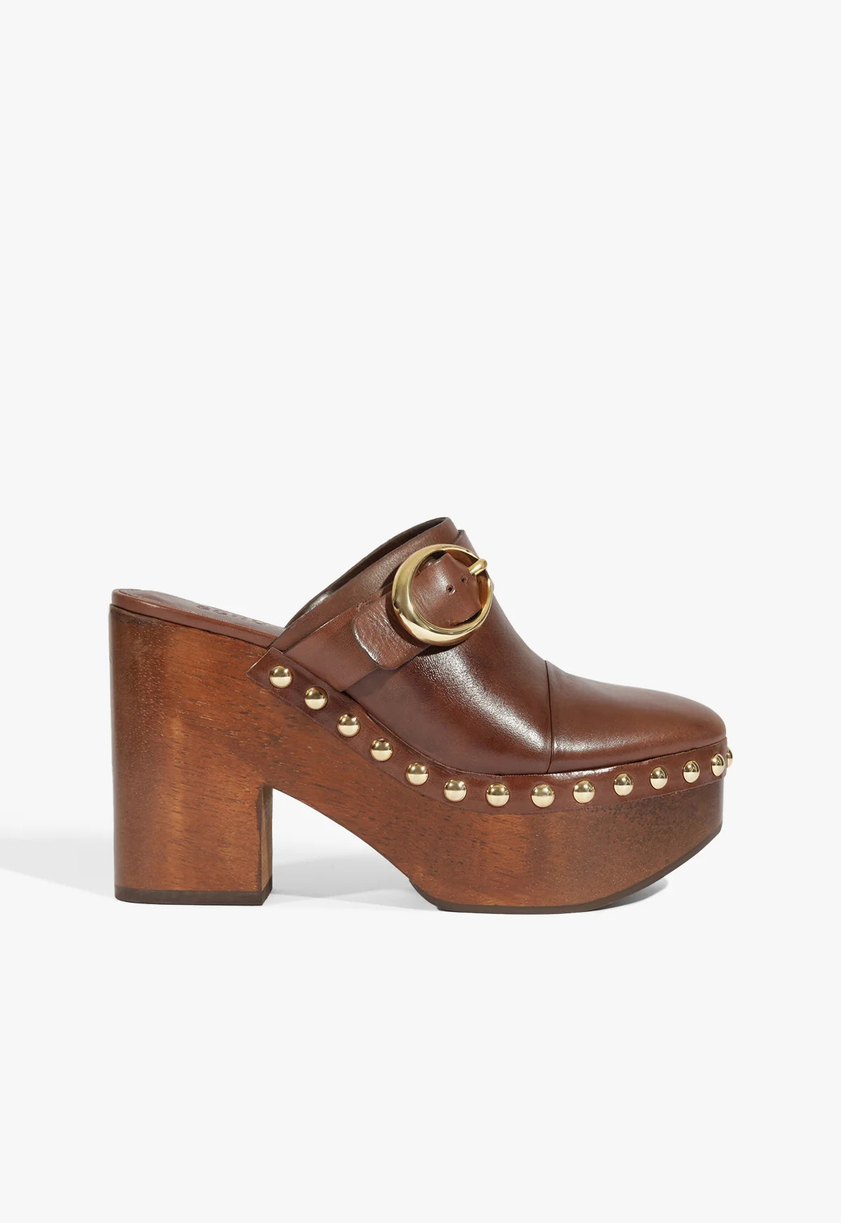 Piper Platform Pump in Brown Leather - SCHUTZ | Schutz (US)