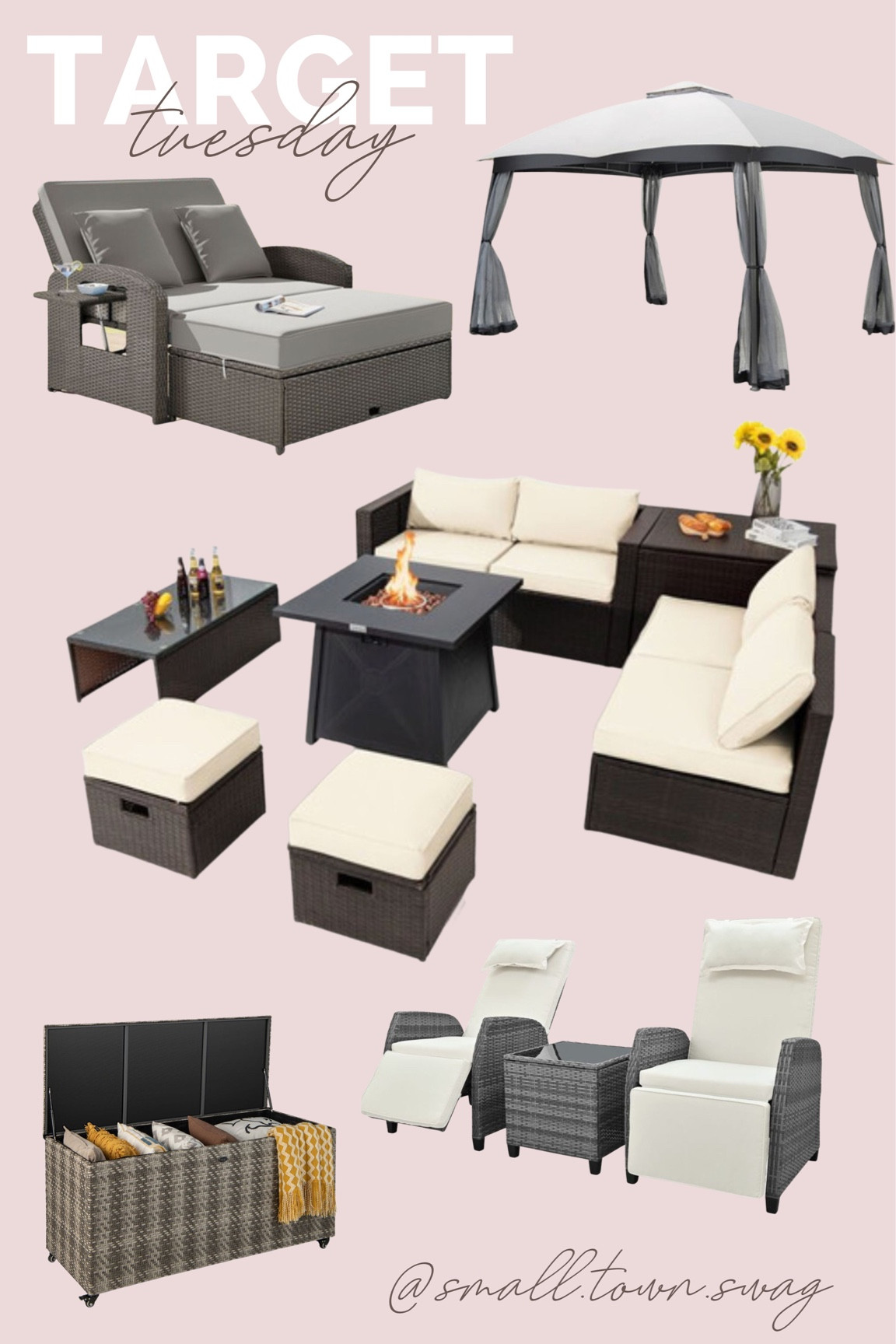 patio & outdoor living finds from Target —  30% OFF this week!
.
.
.
.
.

Target home // target patio // Target outdoor / Target lawn & garden // patio furniture// outdoor dining // patio set // outdoor seating // outdoor table and chairs // table and chairs // dining // wicker furniture // wood furniture // patio dining // backyard bbq // table // chairs // family dining // Beauty // faux plants // rocking chair // lounge chair // front porch // canopy bed // rug // side table // indoor outdoor rug // rugs // pillow // rug // pillows // plant stand // boho // modern home // modern patio 
Travel Outfit
Swimwear
White Dress
Vacation Outfit
Sandals
Patio Furniture
Summer Outfit // nursery // outdoor fun

#LTKfamily #LTKSeasonal #LTKhome