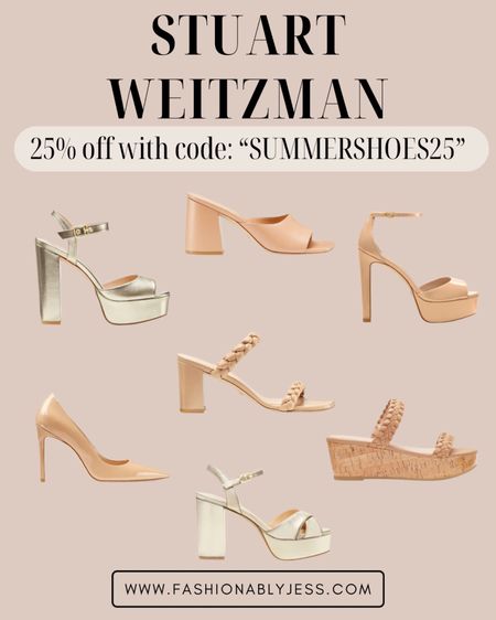 Great deal on these Stuart Weitzman heels! So cute to pair with tons of summer dresses and outfits!
#stuartweitzman #summerheels #heels 

#LTKshoecrush #LTKsalealert #LTKstyletip