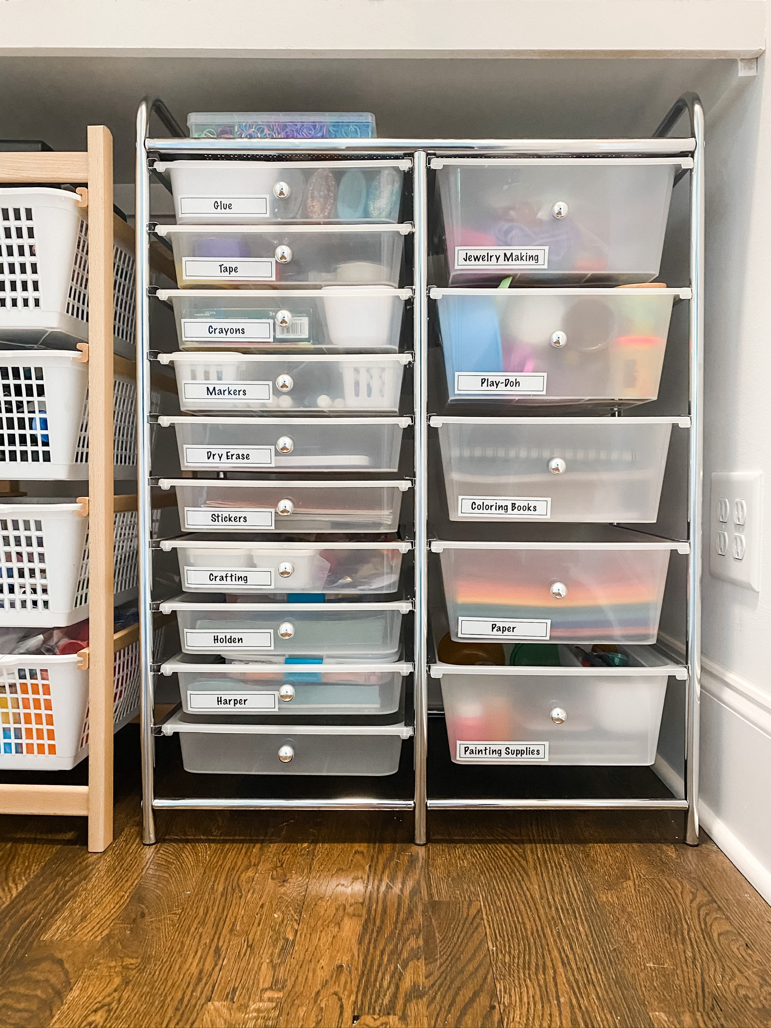 These utility carts fit nicely in a closet and offer tons of storage for your crafty kid!

#LTKkids #LTKfamily #LTKHoliday