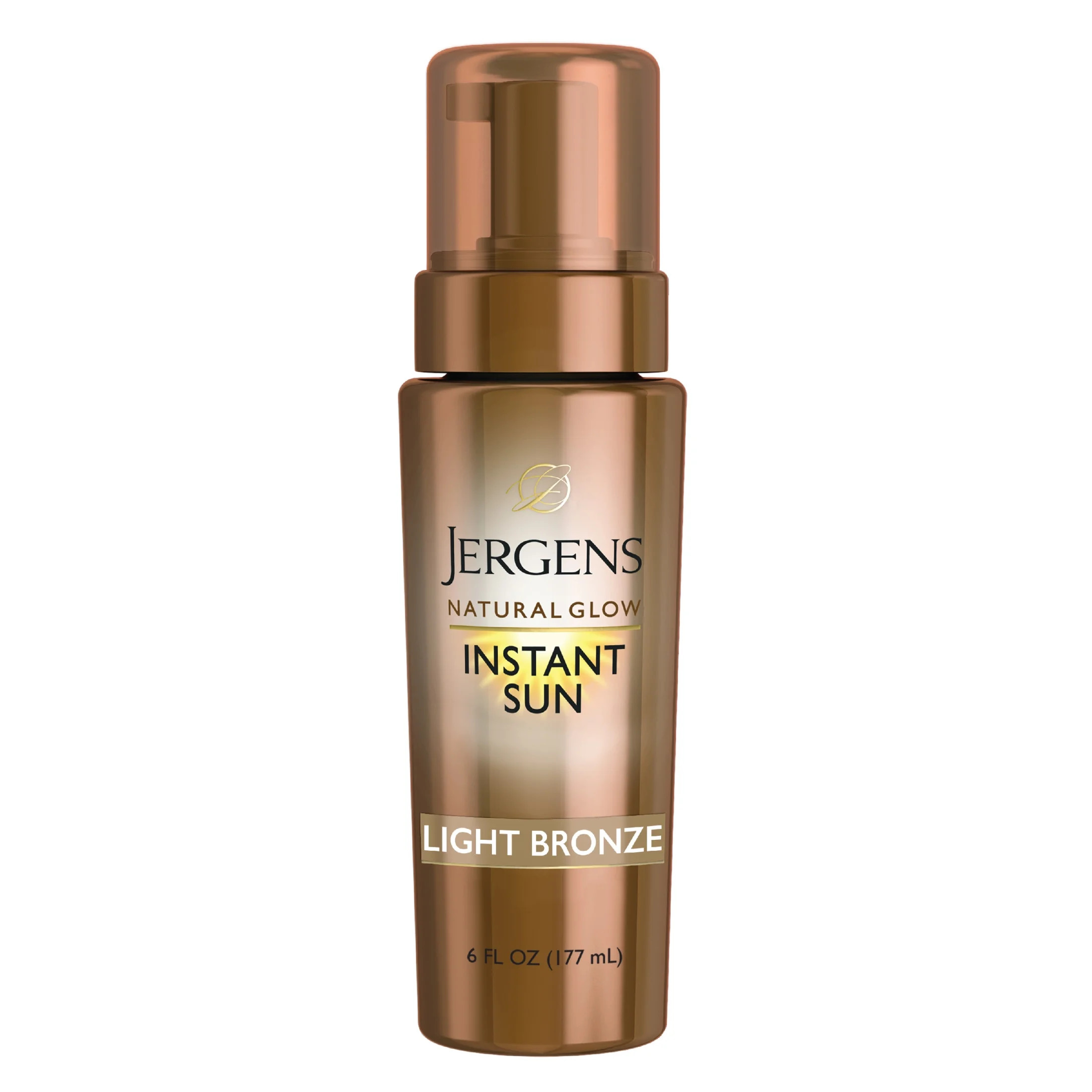 Jergens Natural Glow Instant Sun Sunless Self Tanning Mousse, Light Bronze, 6 oz | Walmart (US)