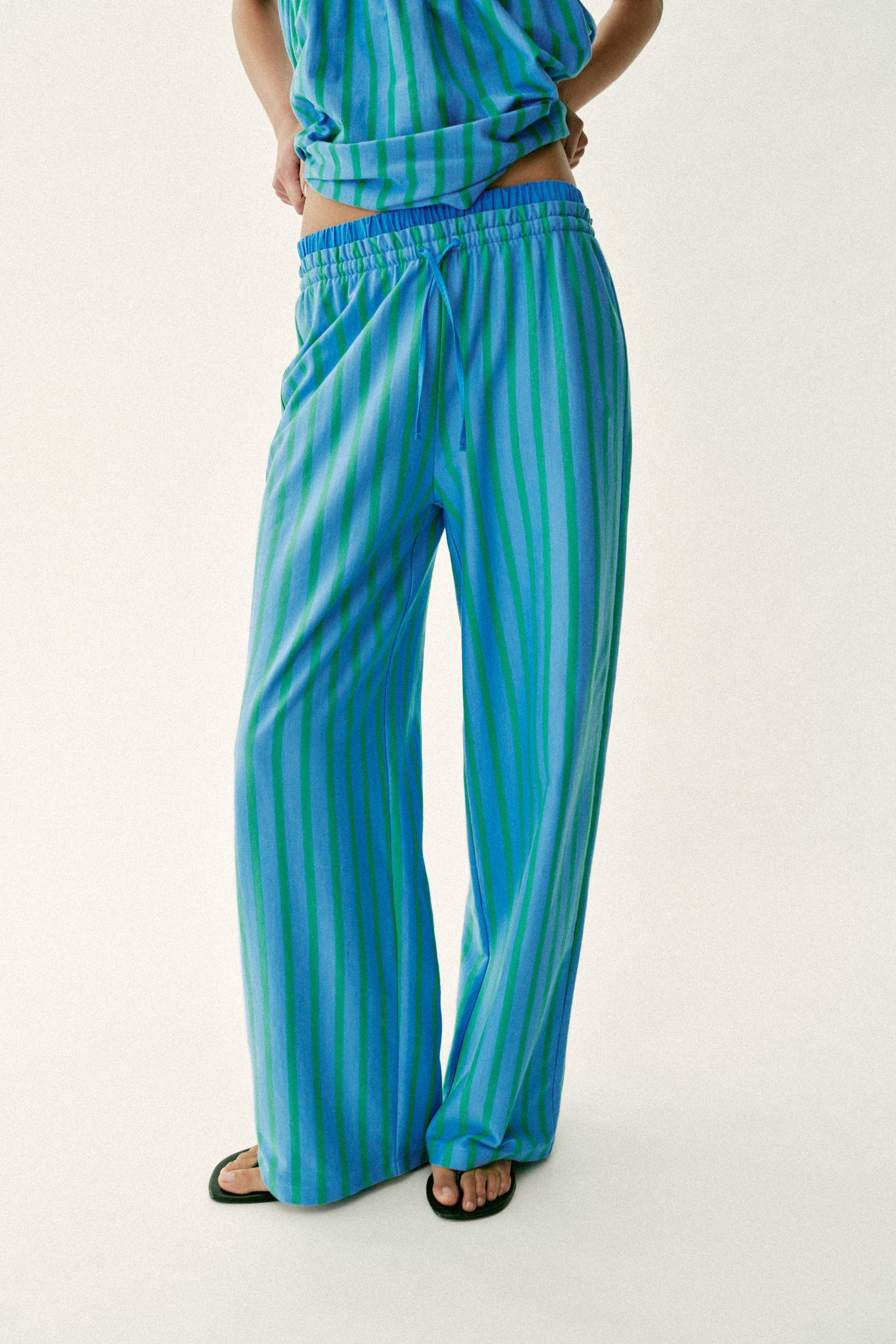 STRIPED PALAZZO PANTS | Zara US