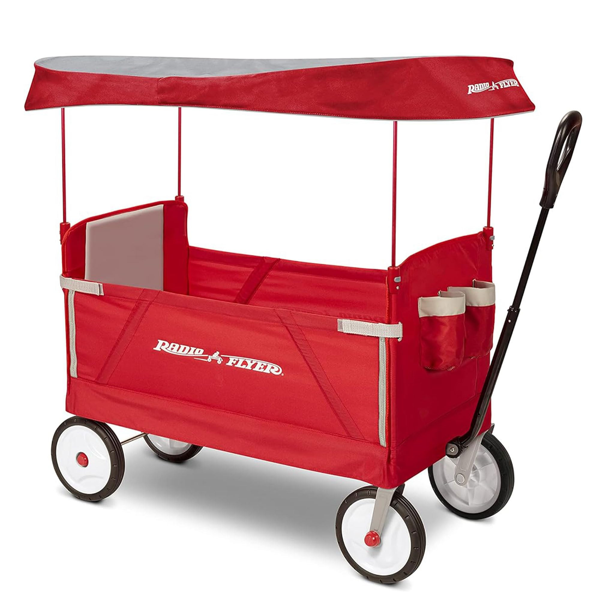 Radio Flyer 3-in-1 EZ Fold Wagon with Canopy, for Kids 1.5+, UV Shade, One-Hand Flat Fold, Seats ... | Amazon (US)