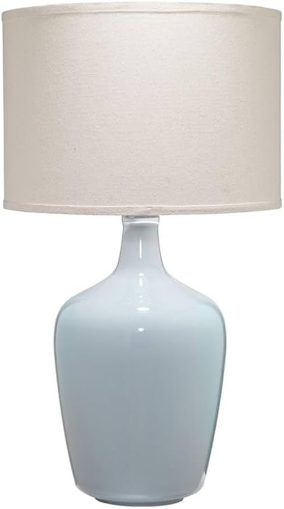 Eden Home 29.25" Transitional Glass Plum Jar Table Lamp in Dove Gray Finish | Amazon (US)