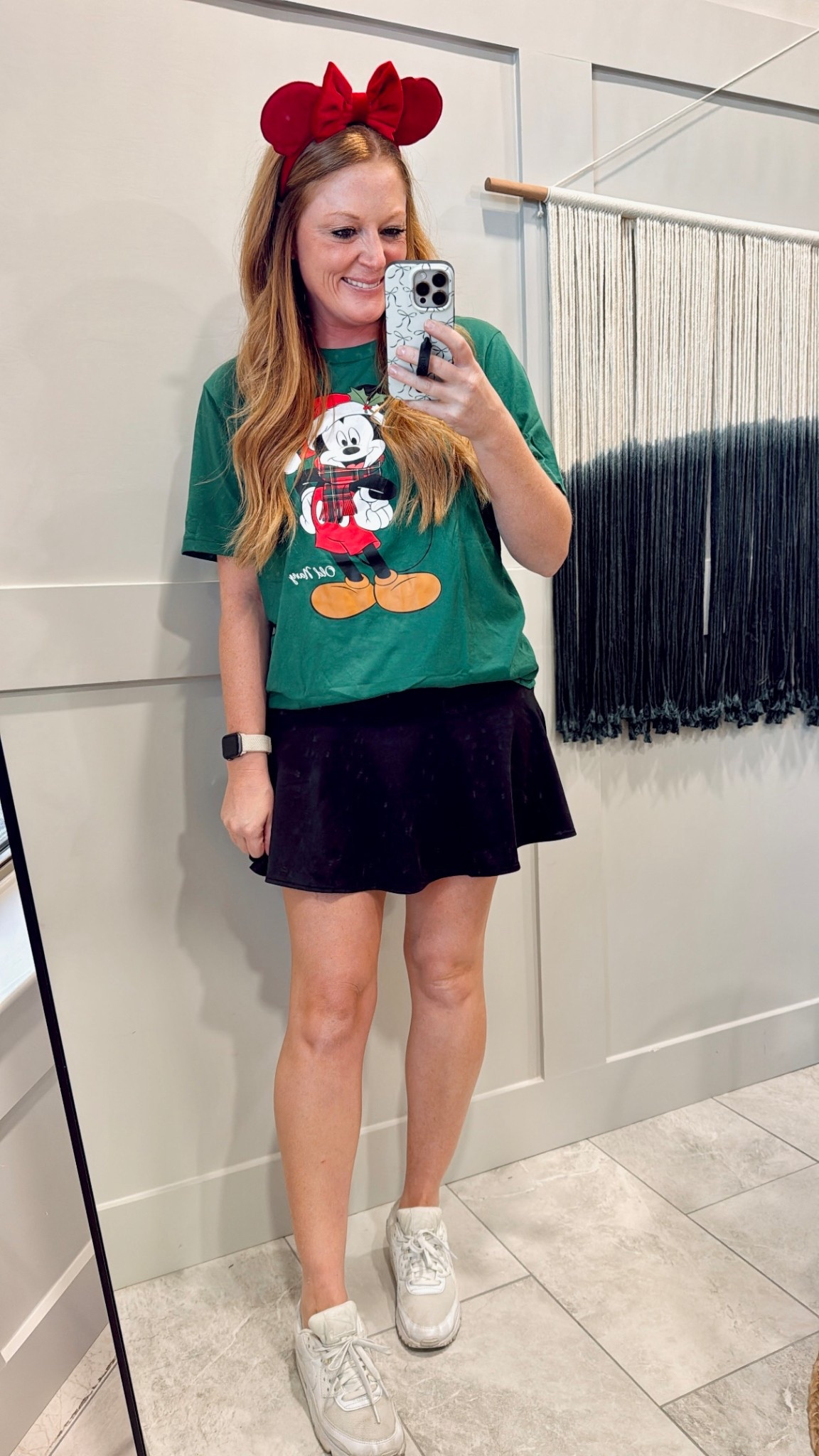 Disney world at Christmas outfit idea!

Shirt: old navy, reg size M (unisex fit, I have it tucked)
Skort: reg size M 

#LTKOver40 #LTKHoliday #LTKTravel