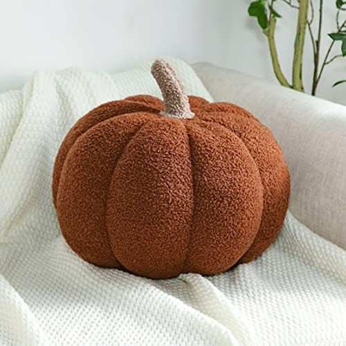 Maxpetus 3D Simulated Pumpkin Pillow Plush Pillow Sofa Cushion (13inch, Brown) | Amazon (US)