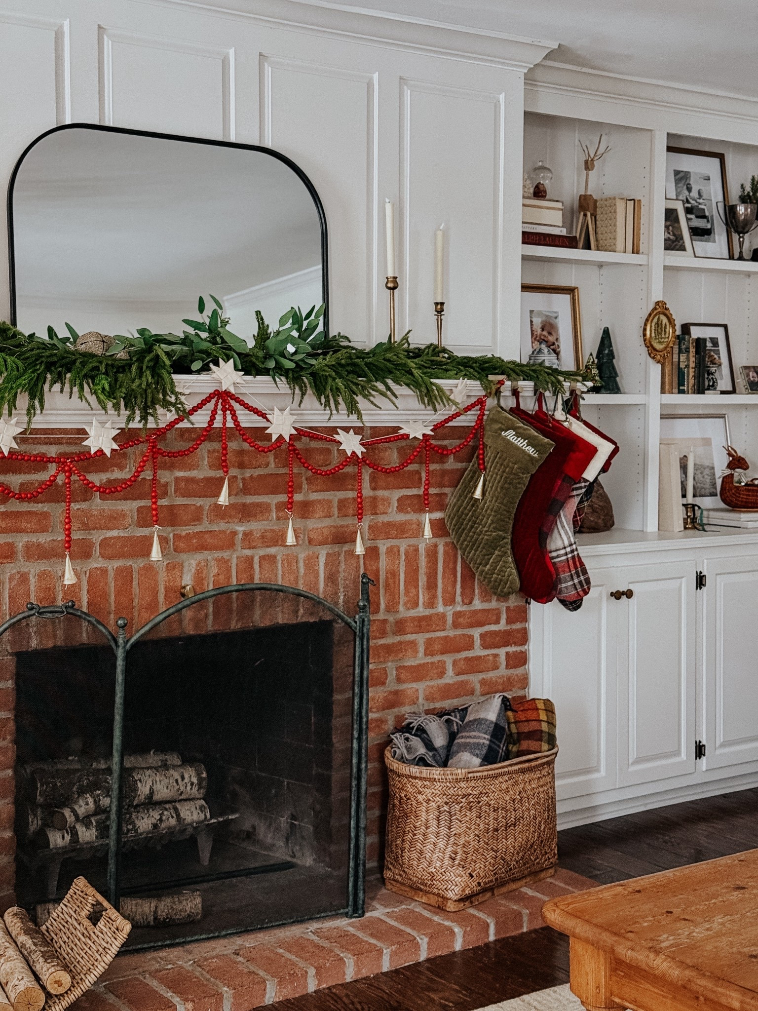 Holiday mantel 

#LTKSeasonal #LTKHome #LTKHoliday
