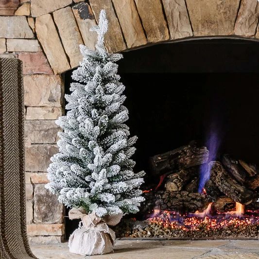 3' Queen Flock® Artificial Christmas Tabletop Tree Unlit | King of Christmas