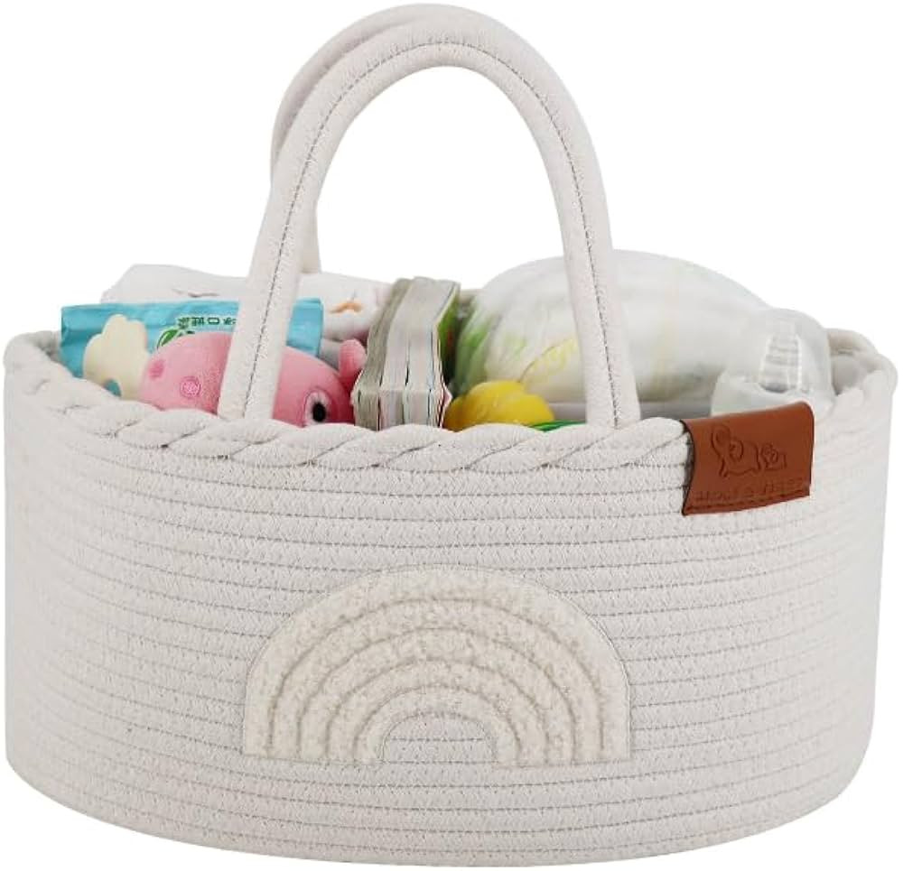 Mom & Tikes Diaper Caddy | 3-Compartment Divider | For Diaper and Baby Necessity Storage and Orga... | Amazon (US)