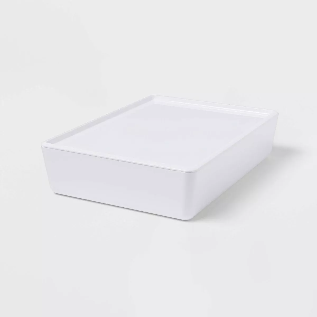 4L Stacking Bin with Lid White - Brightroom™