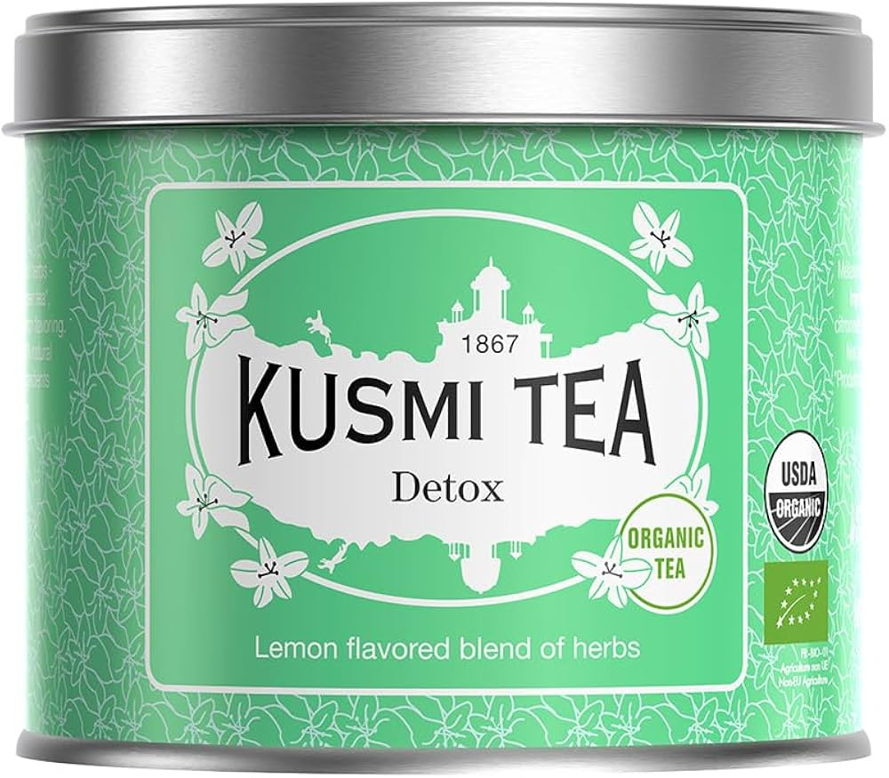 Kusmi Tea - Detox - Organic Blend of Green Tea, Mate & Lemon - Lemongrass, Rose Hip and Lemon Fla... | Amazon (US)