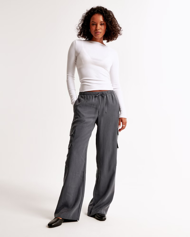 Women's Pull-On Cargo Pant | Women's Bottoms | Abercrombie.com | Abercrombie & Fitch (US)