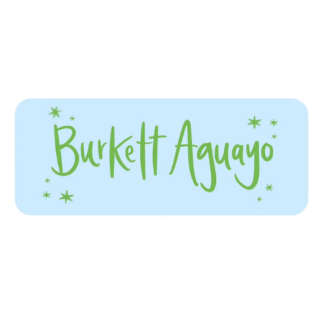 Boy Back To School Vinyl Labels in Sky & Grass | Fete Papier