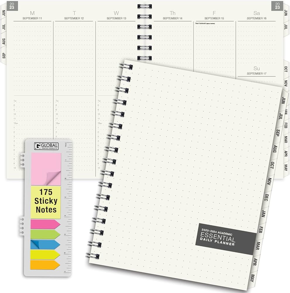 Global Printed Products Essential 7x9 Monthly & Weekly 2023-2024 Planner - (7" x 9" - June 2023 T... | Amazon (US)