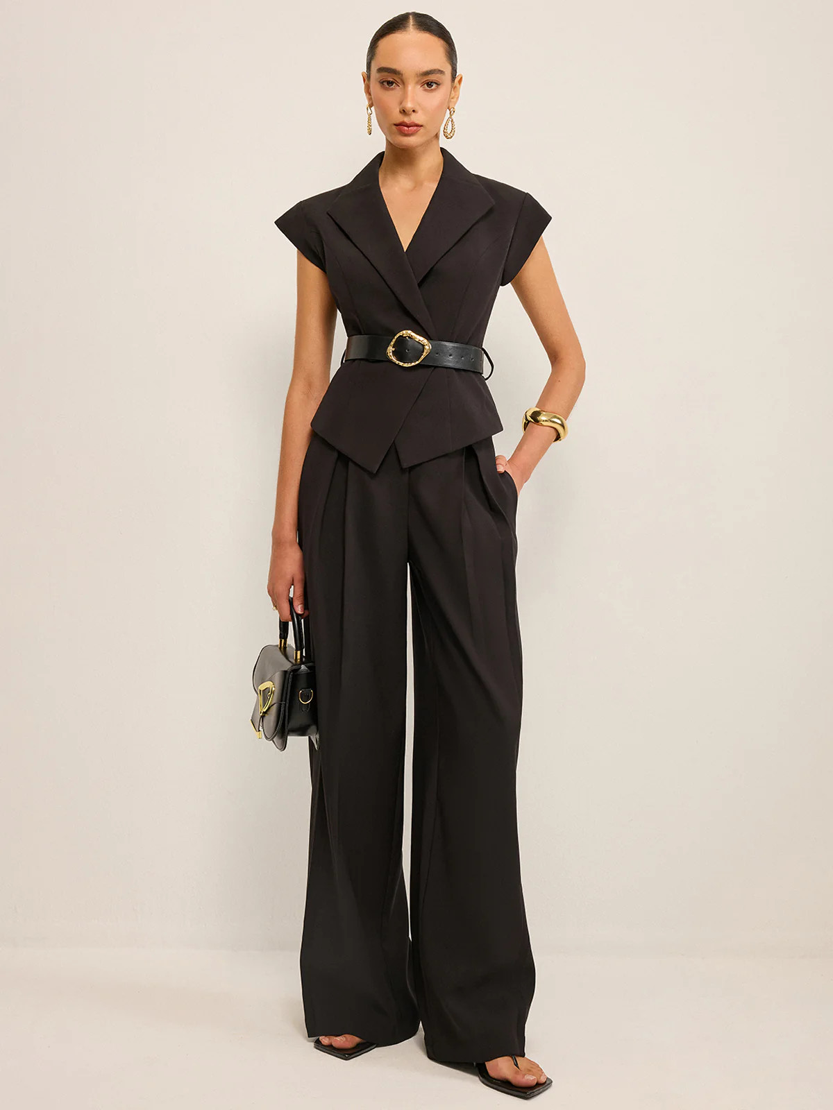 High-Waisted Wide-Leg Pants | Commense