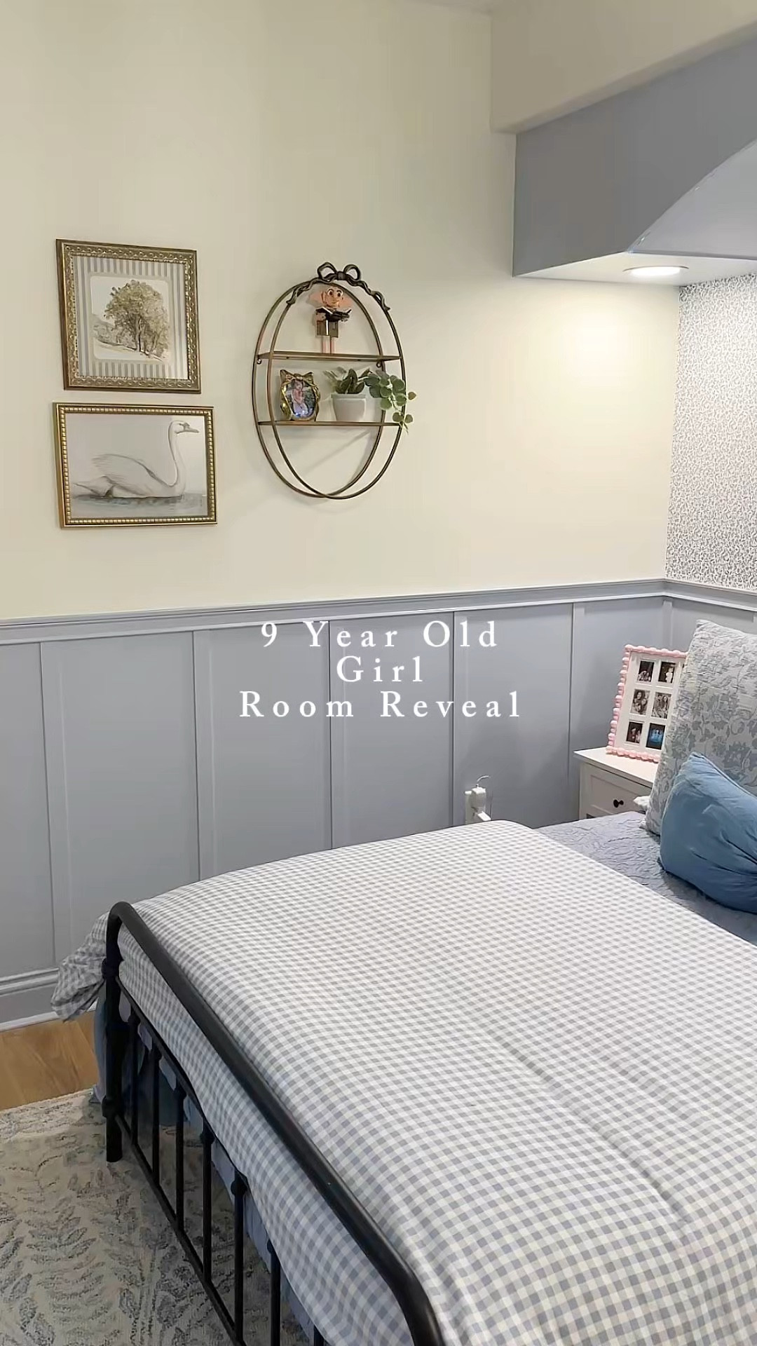 9 year old bedroom. Blue plaid. Pottery barn. Preteen. Blue bows. Whimsical. Classic. Organic modern. Bows.  

#LTKHome #LTKmomlife #LTKKids