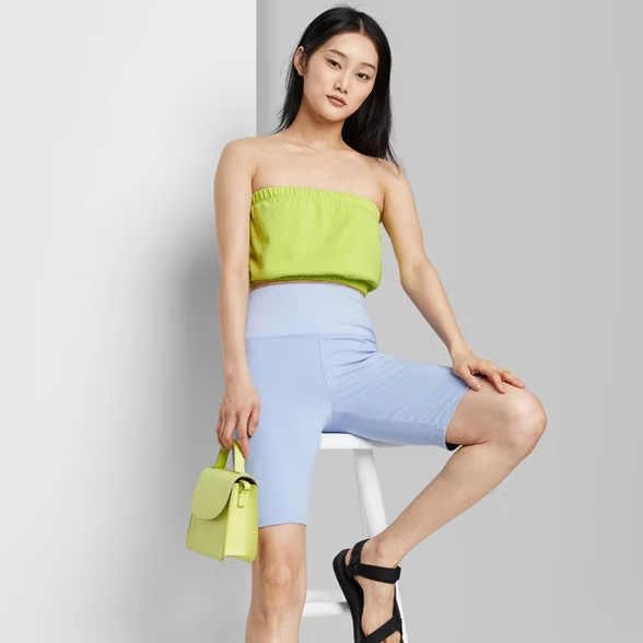 Women's Cropped Bubble Tube Top - Wild Fable™ | Target