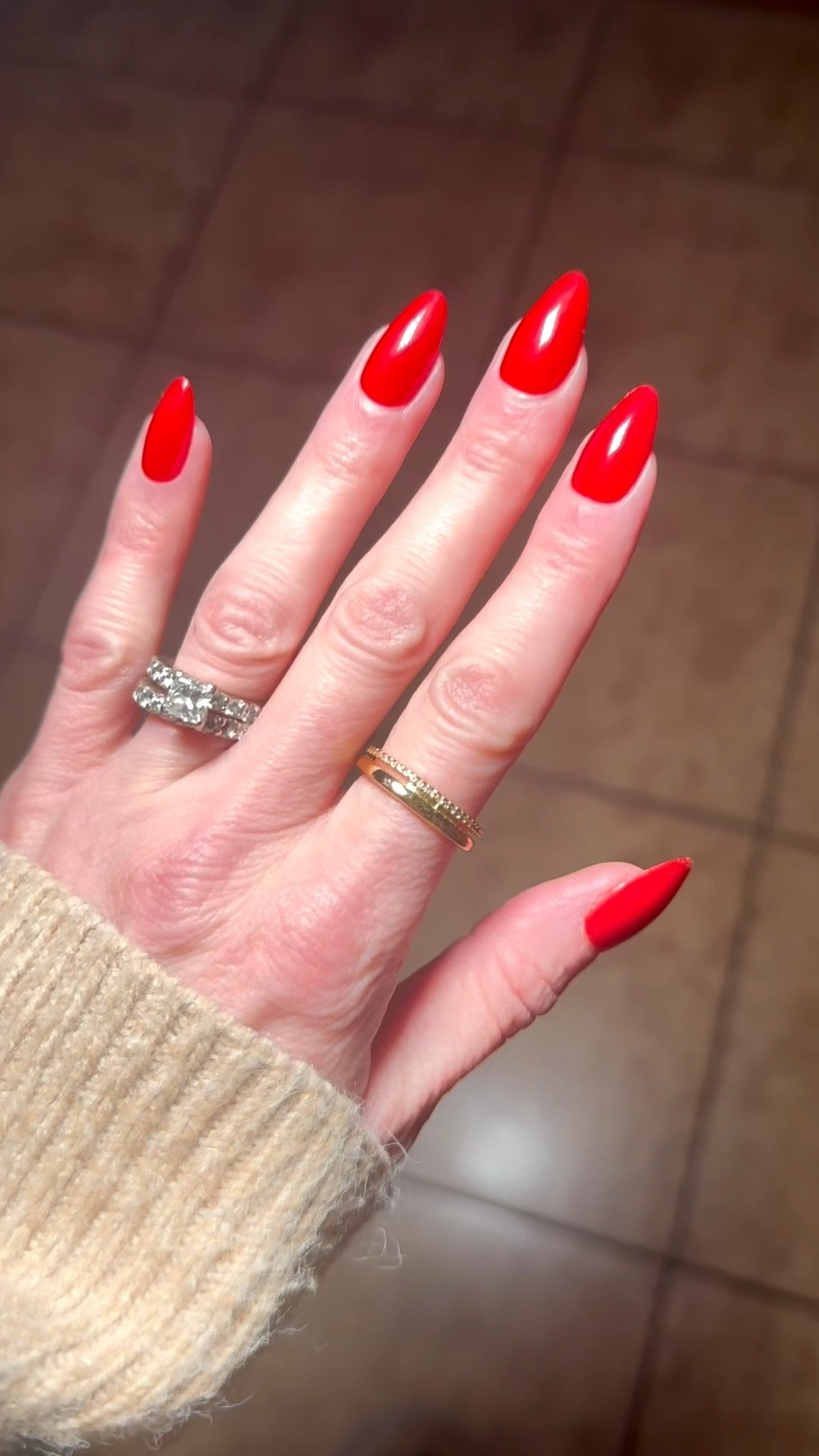 classic red nails 💅 
Press On Nails. Nails at Home. Self Care.

#LTKBeauty #LTKselfcare #LTKmomlife