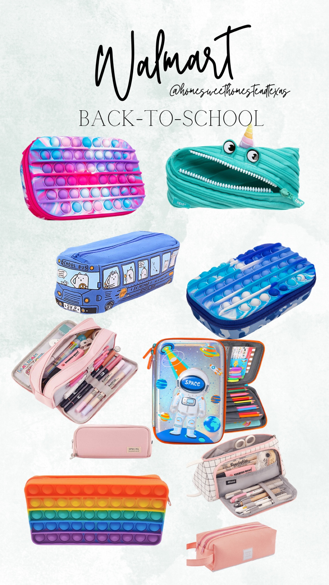Back-to-school pencil pouches at Walmart! 
#pencilpouch #schoolsupplies #pencilbox #backtoschool #walmartfinds 

#LTKBacktoSchool #LTKkids