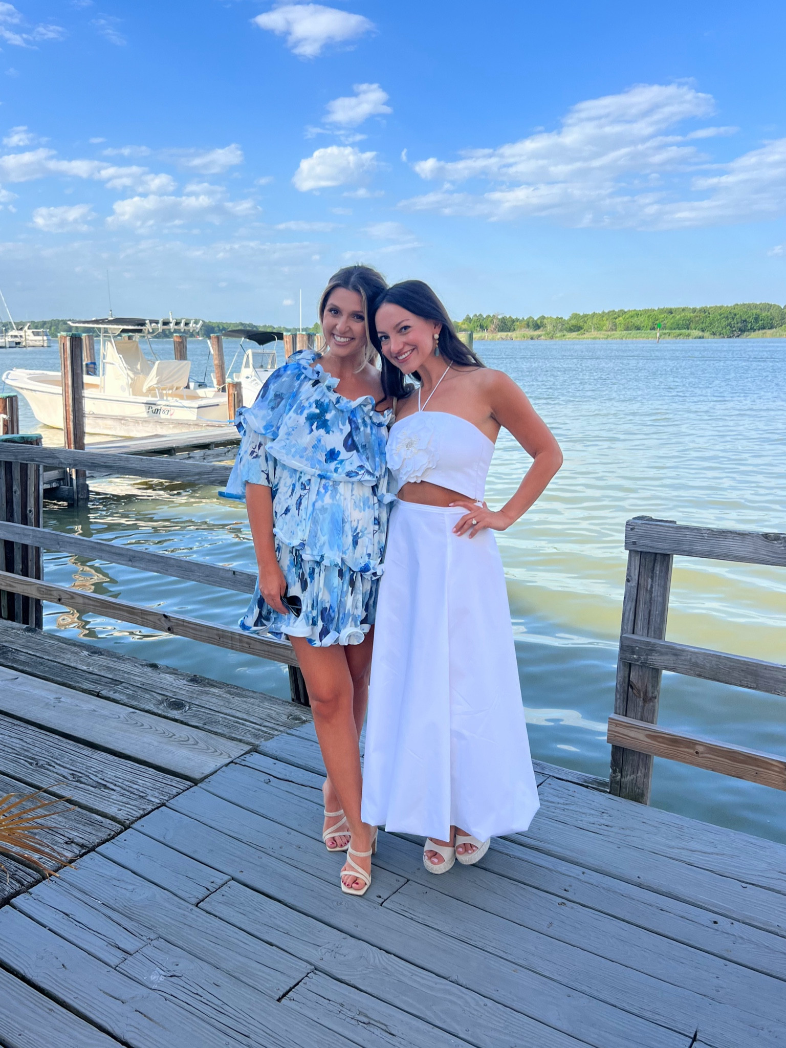 Summer wedding guest dress 
Summer welcome party outfit 
Maternity cocktail dress
One shoulder floral dress (blue pattern is only available from NA-KD but linked the white version through ASOS! 


#LTKSeasonal #LTKWedding #LTKBump