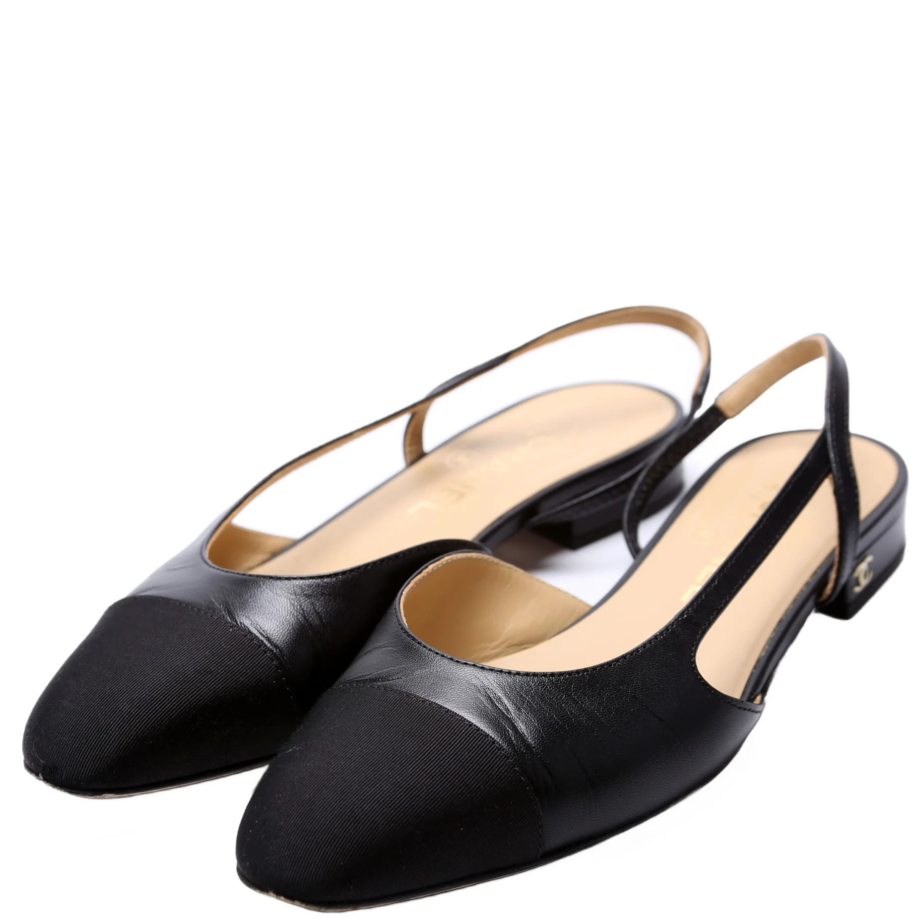Slingbacks Size 36.5 Black | Keeks Designer Handbags