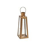 Small Metallic Gold Metal Lantern - Wedding and Home Decor | Amazon (US)