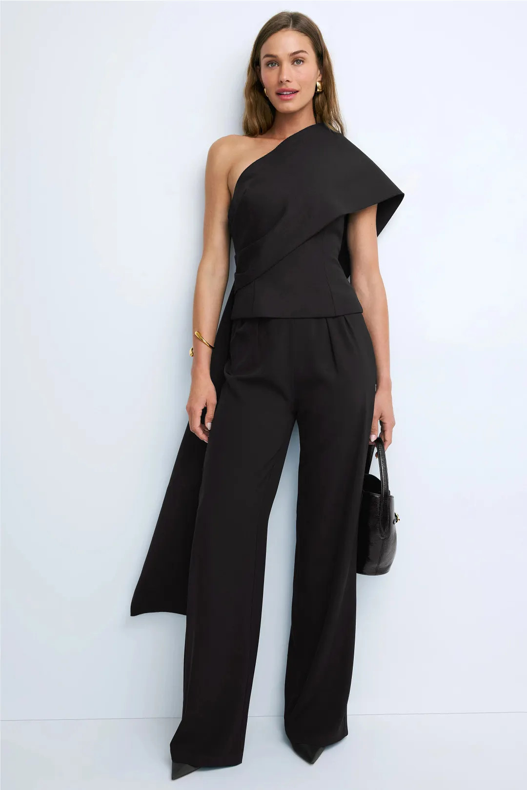 Róhe One-Shoulder Cape Top | Rent the Runway
