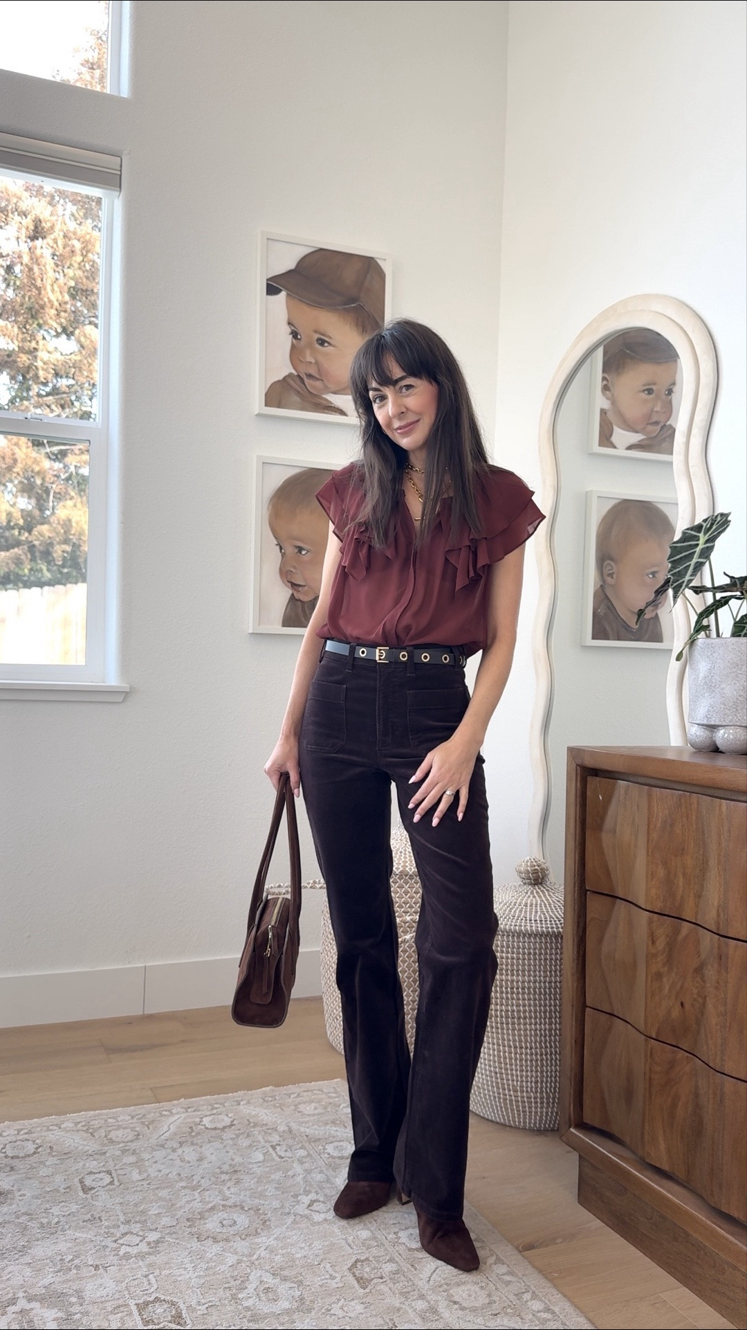 These are not the corduroys we wore as kids. 
I was born in 1979 but I wasn’t born yesterday and even though I swore I would never wear them again I have finally found the corduroys worthy of my fall wardrobe. 

They’re a super stretchy thin whale with shaping panel. 

Use promo code JENNIFERXSPANX to save on your first order