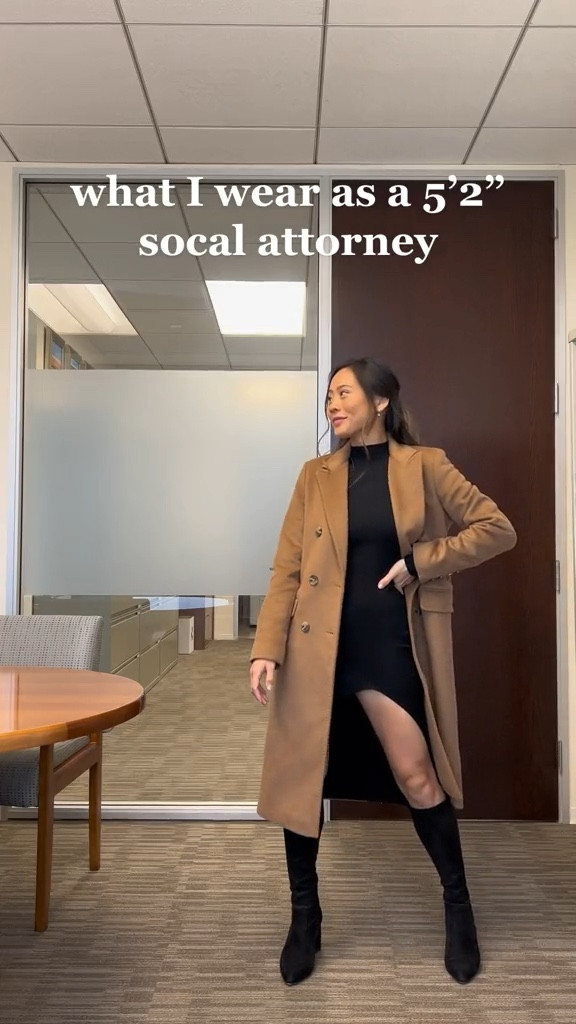 work outfit, sweater dress, knitwear, outerwear, camel coat

#LTKSeasonal #LTKworkwear