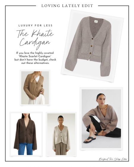 LUXURY FOR LESS

The Khaite Cardigan
If you love the highly coveted 
“Khaite Scarlet Cardigan” 
but don’t have the budget, check out these alternatives.

The perfect transitional Wardrobe Essential!!

#cardigan

#LTKSeasonal #LTKstyletip #LTKover40