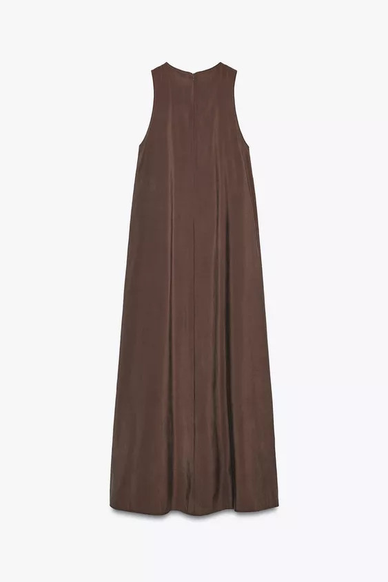 FLOWING VOLUMINOUS MIDI DRESS | Zara US