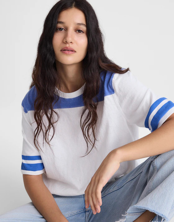 The Relaxed Varsity Tee in Vintage Jersey | Madewell