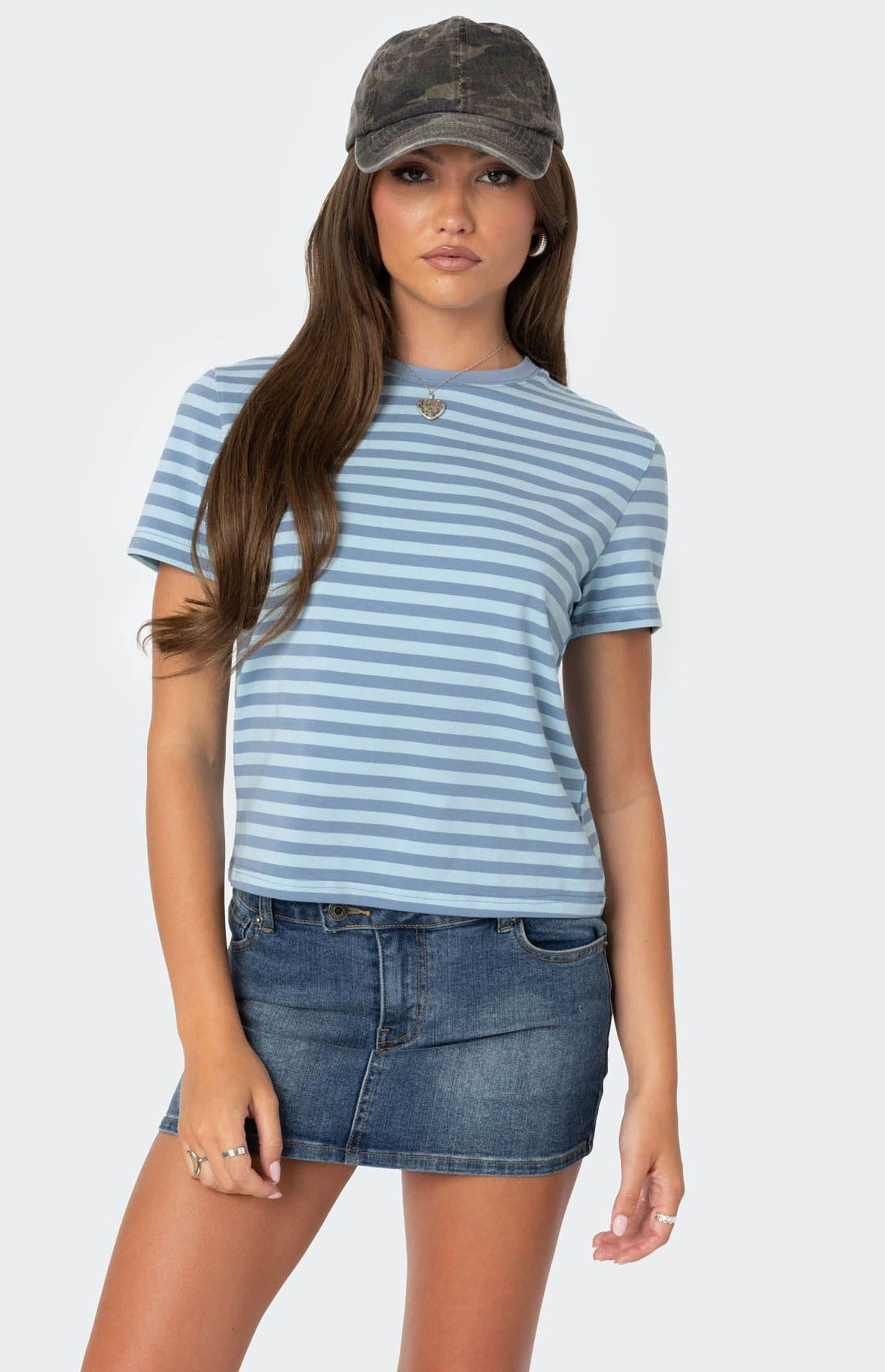 Edikted Callahan Striped T-Shirt | PacSun