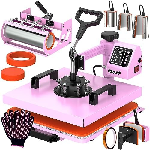 Pro 15x15 Heat Press with 30 OZ Tumbler Attachment, 8in1 Combo Tumbler Heat Press for T-Shirts, T... | Amazon (US)