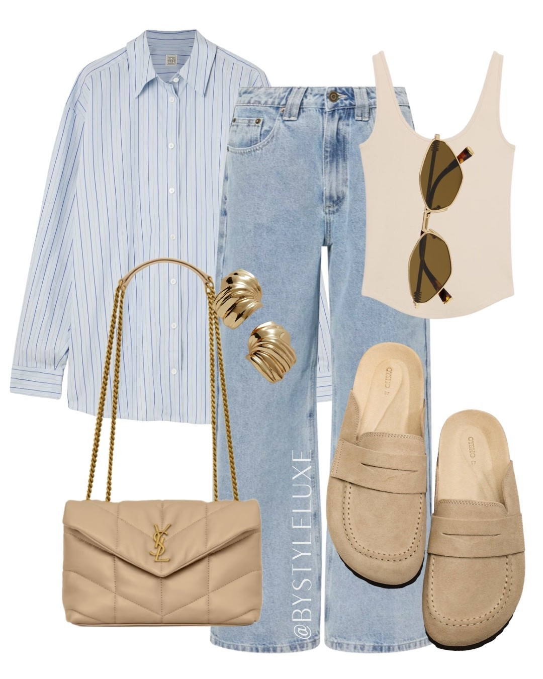 STRIPED SHIRT - A classic and chic spring outfit with an oversized shirt and jeans. These mules are so comfy, real suede and under £50

#shirt #jeans #springoutfit

#LTKsummer #LTKspring #LTKshoes