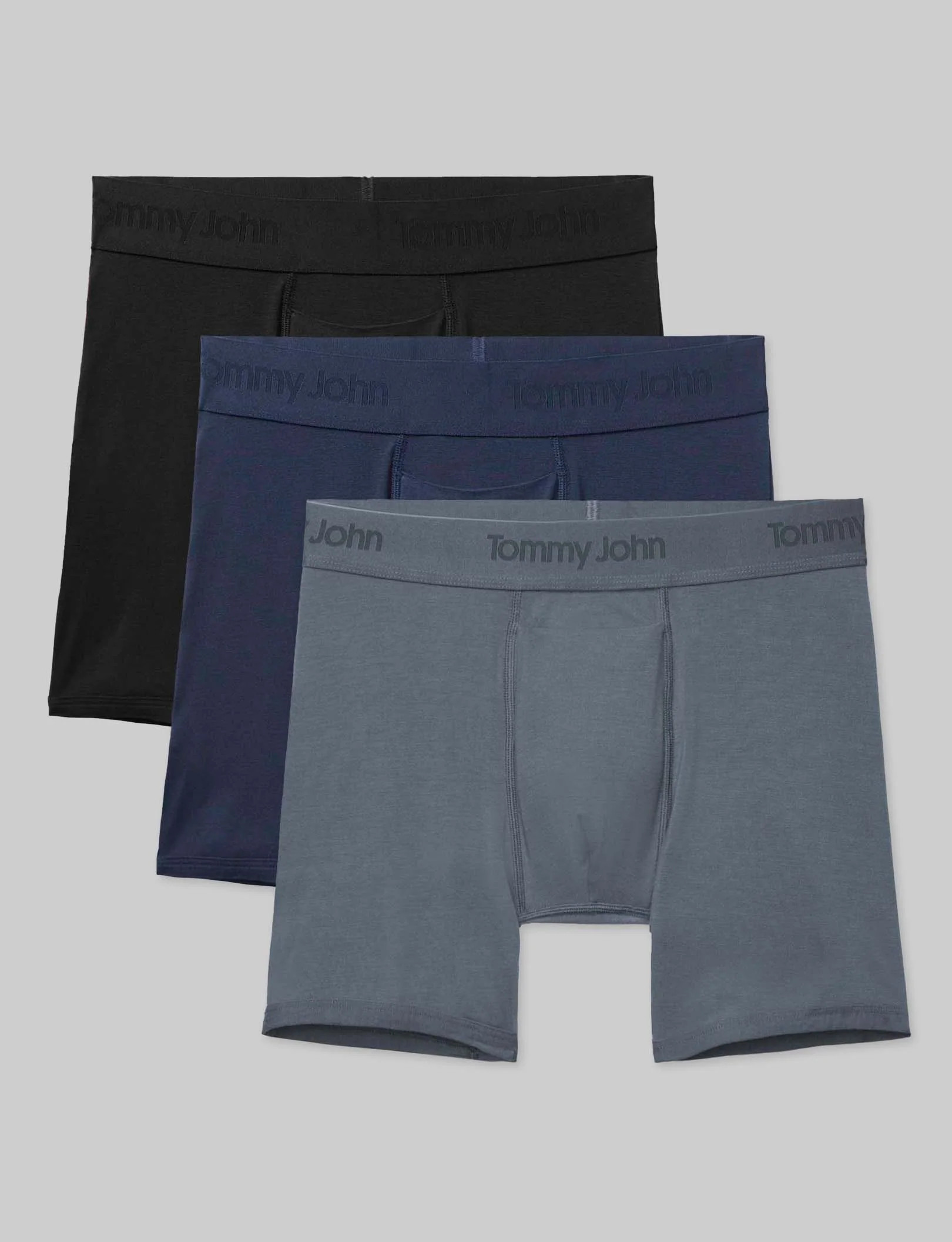 Second Skin Mid-Length Boxer Brief 6" (3-Pack) | Tommy John