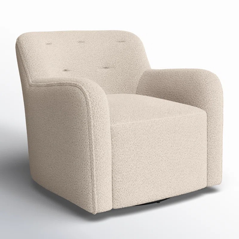 Bryell 32.5" Wide Chenille Upholstered Swivel Accent Armchair | Wayfair North America