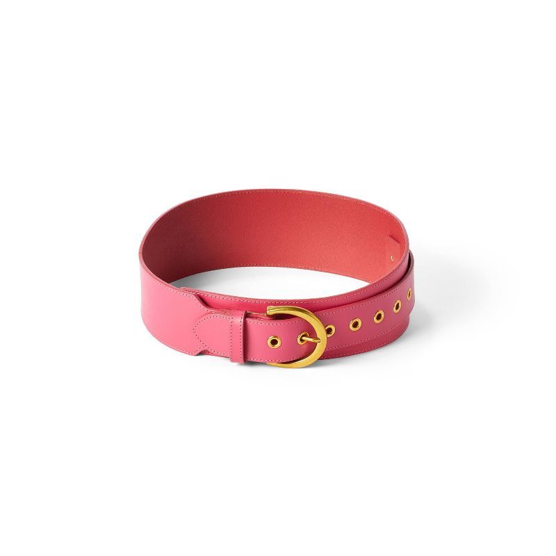 Wide Leather Belt - Sergio Hudson x Target Pink | Target