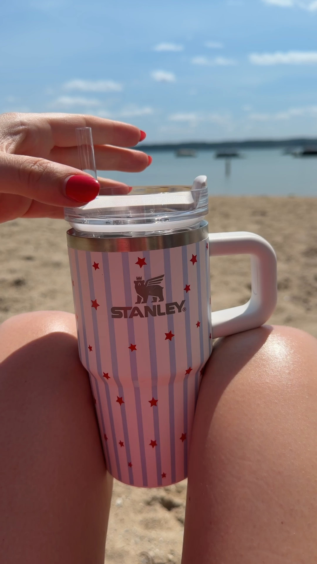 Red, white and blue Stanley. Perfect size for a white claw/seltzer :)

#LTKTravel