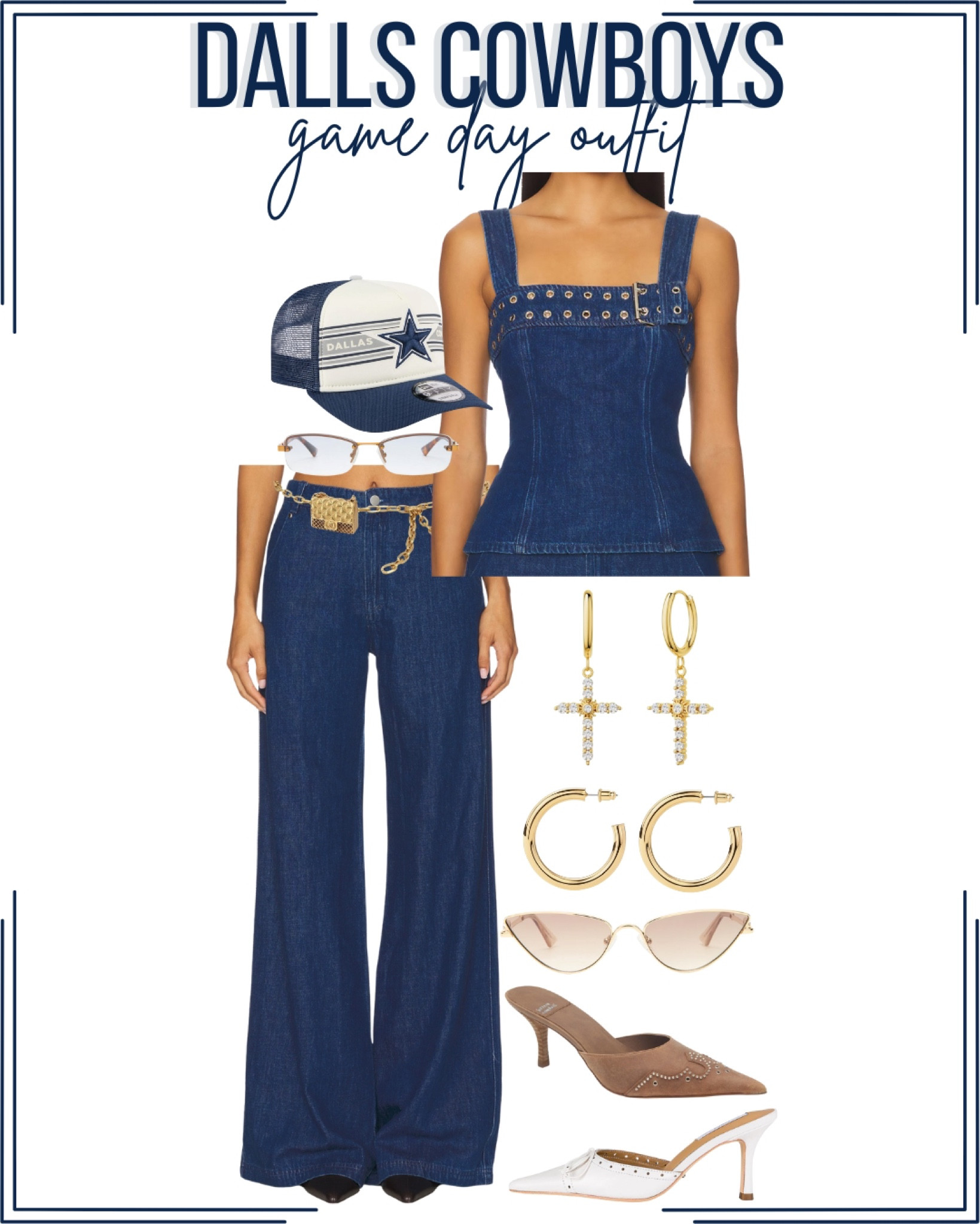 Dallas Cowboys denim  outfit

#LTKshoecrush #LTKstyletip