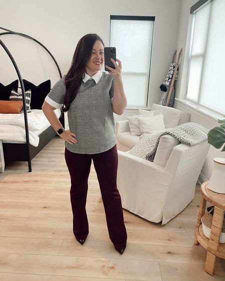 Lauren in a medium top and size 6 pants for petite workwear from Amazon - all fits TTS.

#LTKSeasonal #LTKunder50 #LTKworkwear