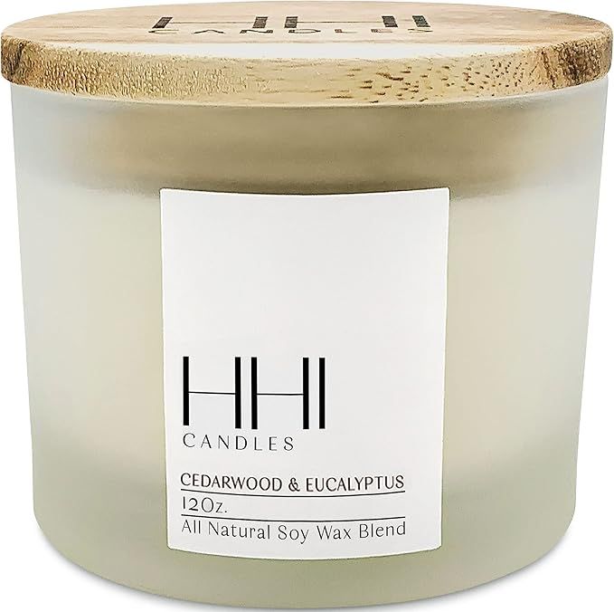 All-Natural Scented Soy Candle | Cedarwood and Eucalyptus | A Fresh Blend Cedarwood and Eucalyptu... | Amazon (US)
