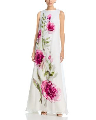 Digital Flower Print Crepe Dress | Bloomingdale's (US)