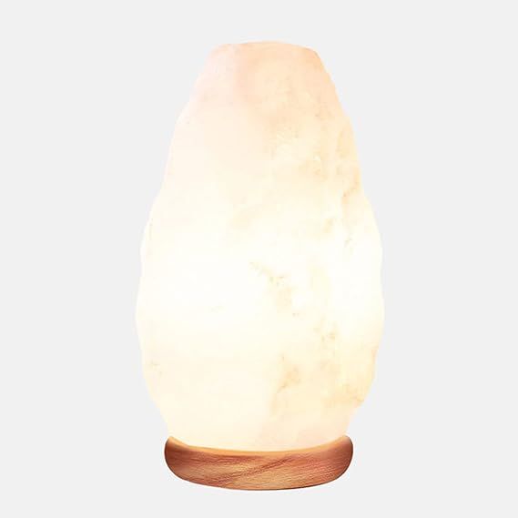 Himalayan Glow White Salt Crystal Lamp,Natural Salt Night Light,Hand Crafted Salt Lamp with Neem ... | Amazon (US)
