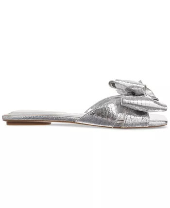 On 34th Women's Jazminn Bow Slip-On Slide Flat Sandals, Created for Macy's - Macy's | Macy's